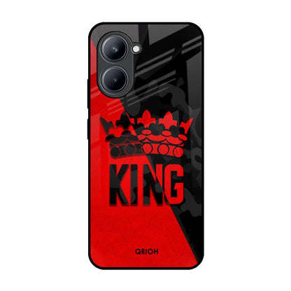 I Am A King Realme C33 Glass Back Cover Online