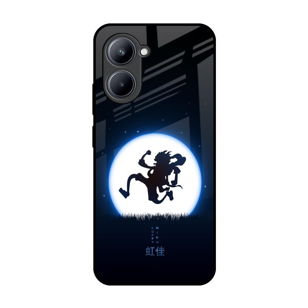 Luffy Nika Realme C33 Glass Back Cover Online