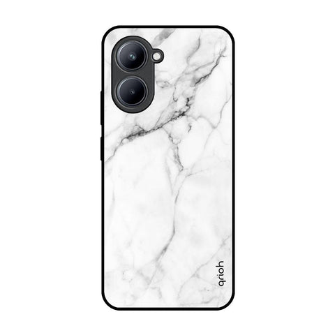 Modern White Marble Realme C33 Glass Back Cover Online