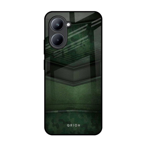 Green Leather Realme C33 Glass Back Cover Online
