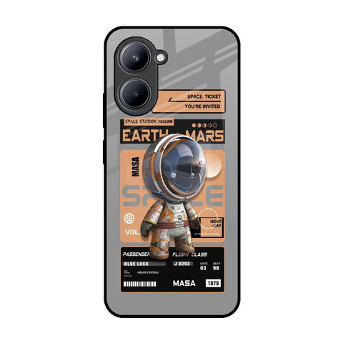 Space Ticket Realme C33 Glass Back Cover Online