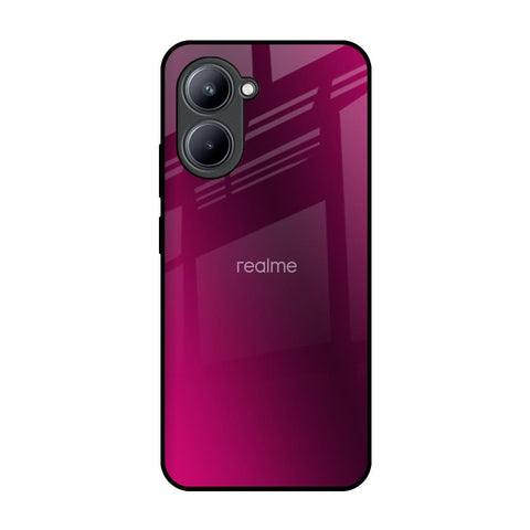 Pink Burst Realme C33 Glass Back Cover Online