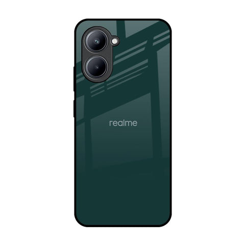 Olive Realme C33 Glass Back Cover Online