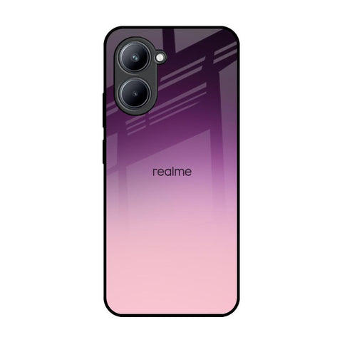 Purple Gradient Realme C33 Glass Back Cover Online