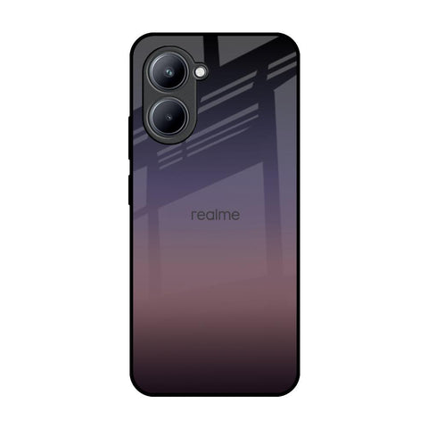 Grey Ombre Realme C33 Glass Back Cover Online