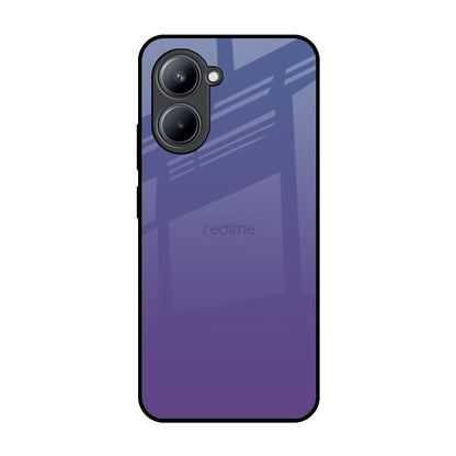 Indigo Pastel Realme C33 Glass Back Cover Online