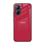 Solo Maroon Realme C33 Glass Back Cover Online