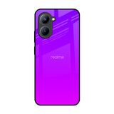 Purple Pink Realme C33 Glass Back Cover Online