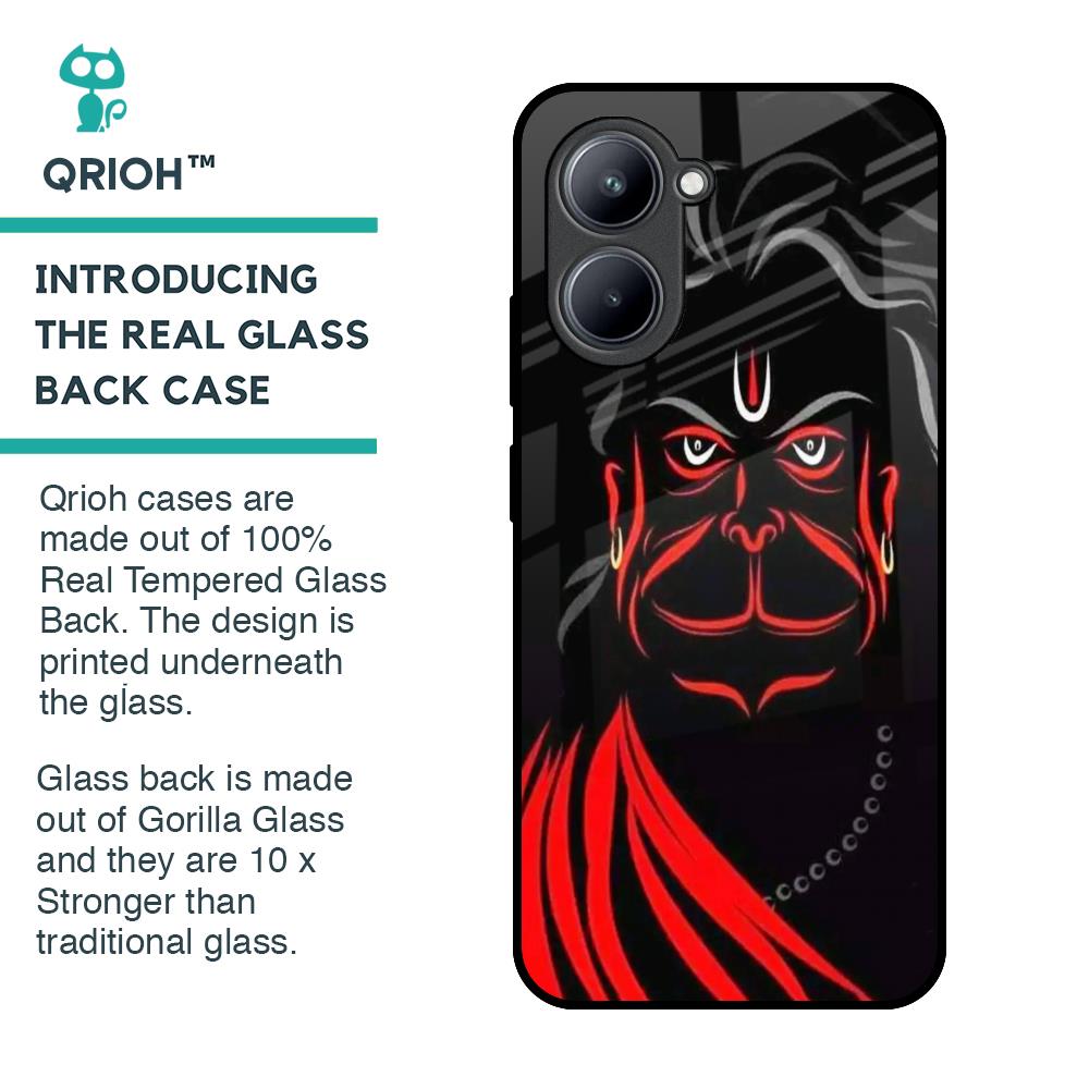 Lord Hanuman Glass Case For Realme C33