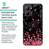 Heart Rain Fall Glass Case For Realme C33