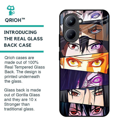 Anime Eyes Glass Case for Realme C33