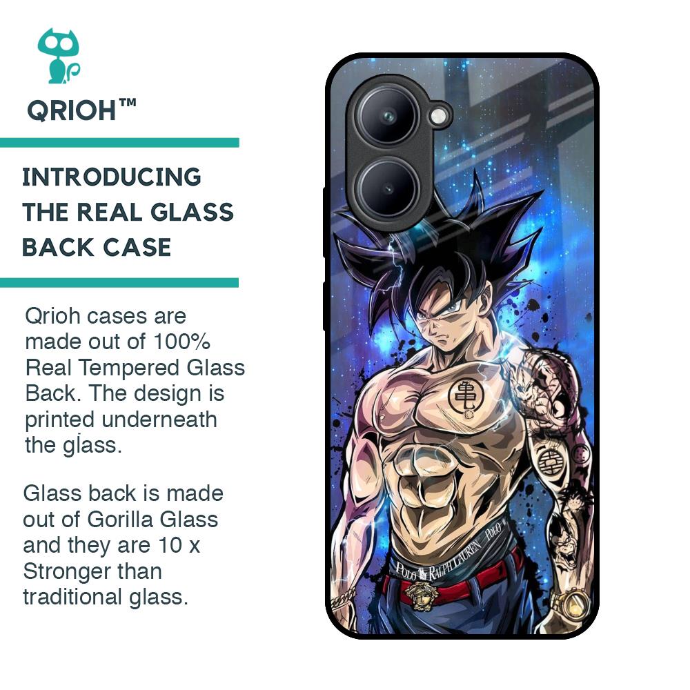Branded Anime Glass Case for Realme C33