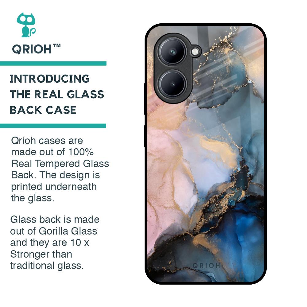 Marble Ink Abstract Glass Case for Realme C33