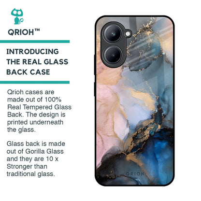 Marble Ink Abstract Glass Case for Realme C33