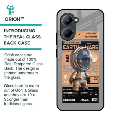 Space Ticket Glass Case for Realme C33