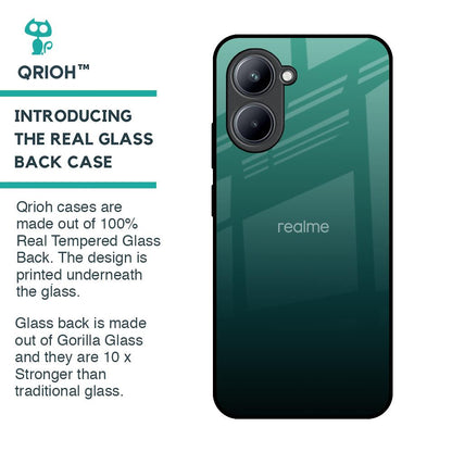 Palm Green Glass Case For Realme C33