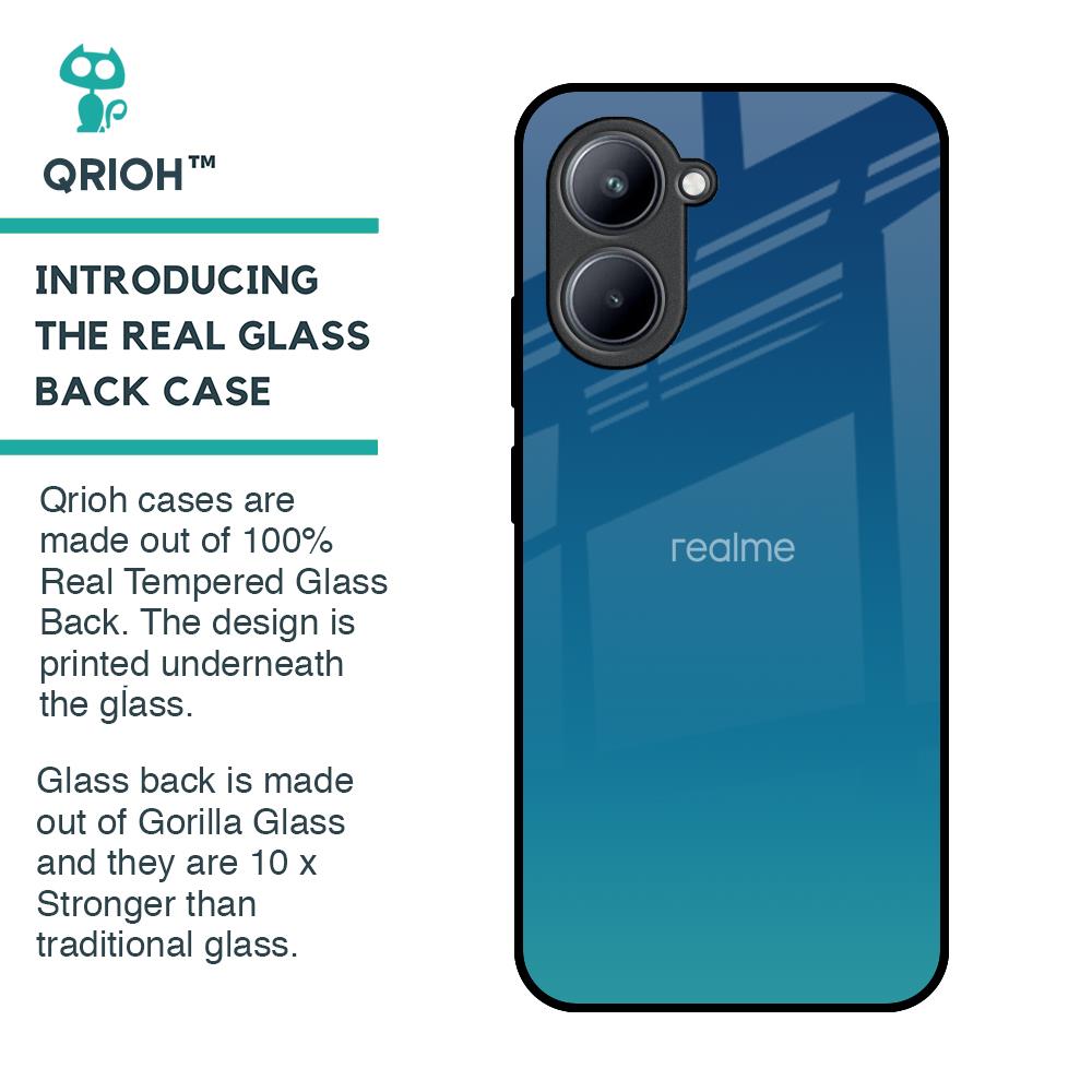 Celestial Blue Glass Case For Realme C33