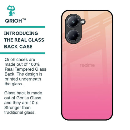 Pastel Pink Gradient Glass Case For Realme C33