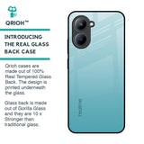 Arctic Blue Glass Case For Realme C33