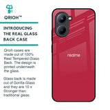 Solo Maroon Glass case for Realme C33