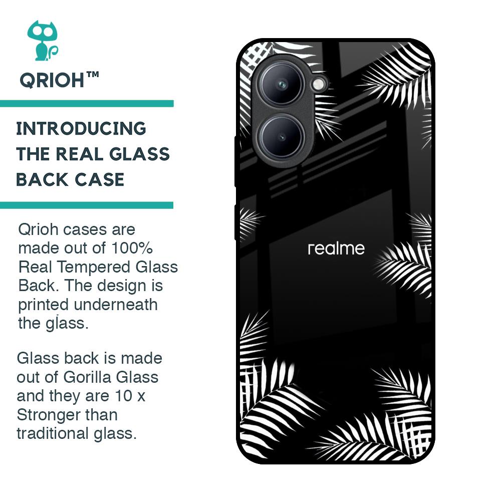 Zealand Fern Design Glass Case For Realme C33