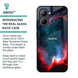 Brush Art Glass Case For Realme C33