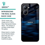 Blue Rough Abstract Glass Case for Realme C33