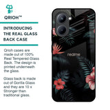 Tropical Art Flower Glass Case for Realme C33