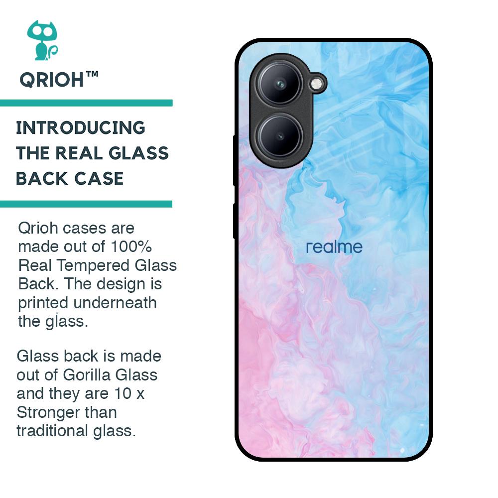 Mixed Watercolor Glass Case for Realme C33