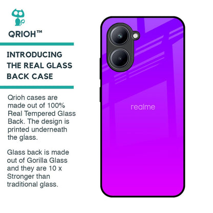 Purple Pink Glass Case for Realme C33