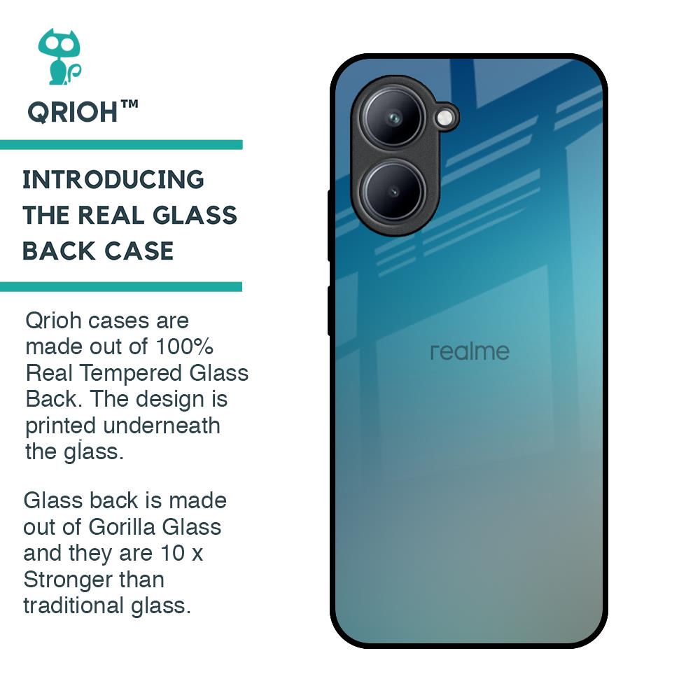 Sea Theme Gradient Glass Case for Realme C33