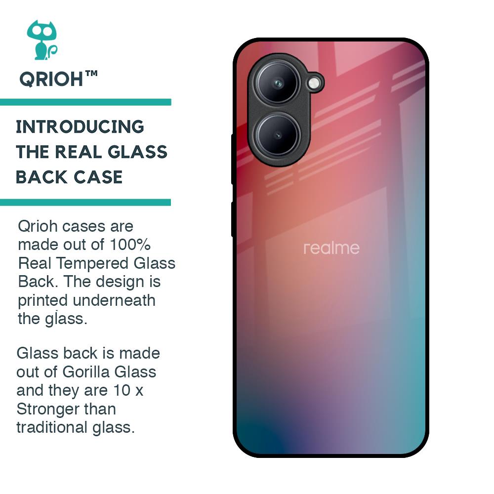 Dusty Multi Gradient Glass Case for Realme C33