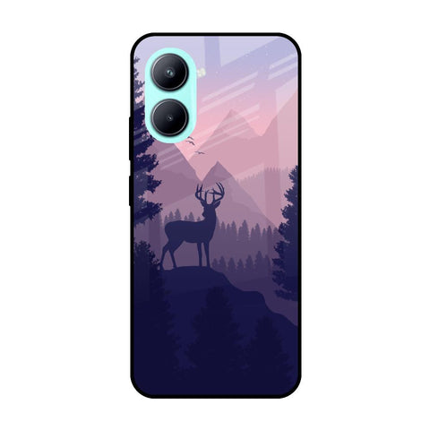 Deer In Night Realme C33 Glass Cases & Covers Online