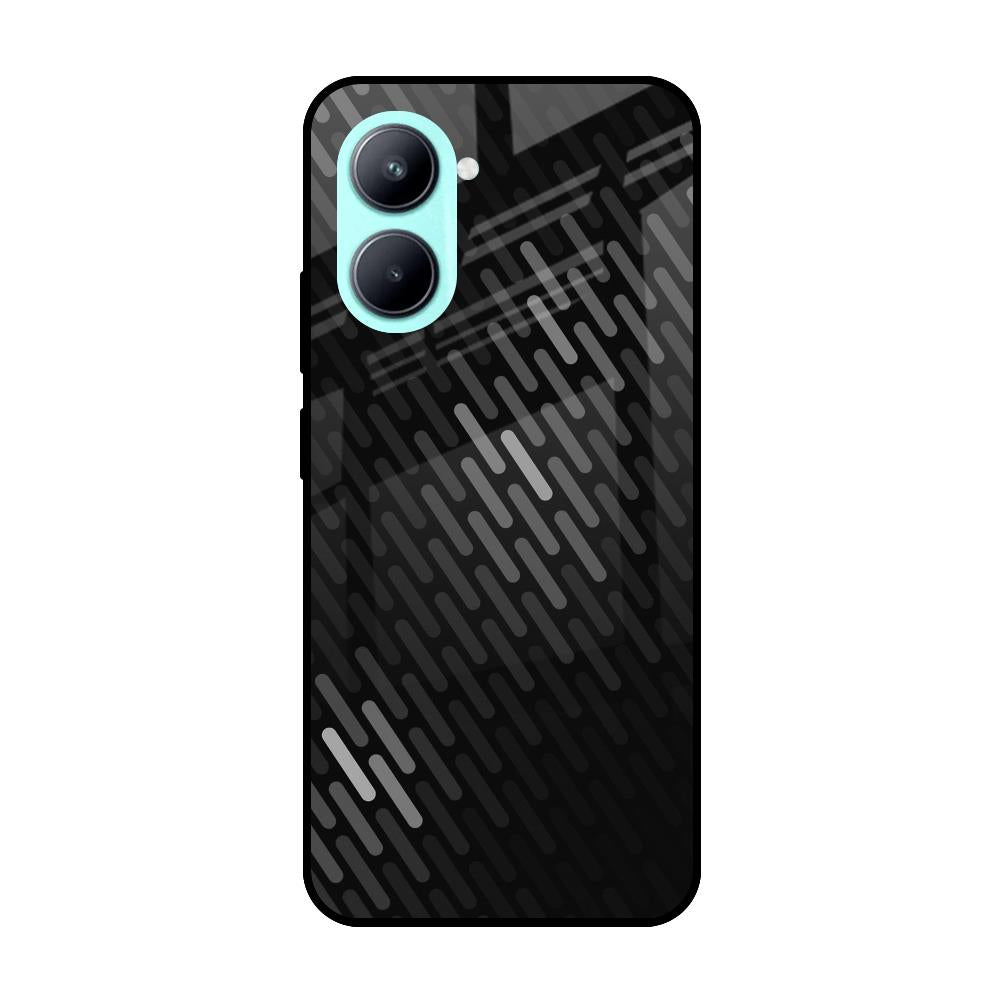 Dark Abstract Pattern Realme C33 Glass Cases & Covers Online