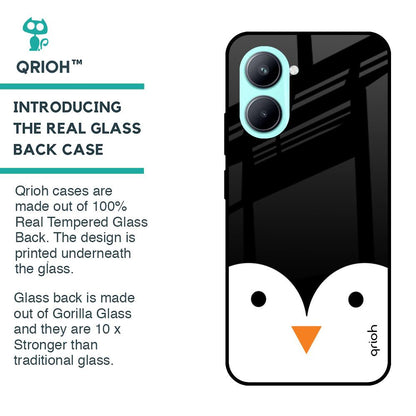 Cute Penguin Glass Case for Realme C33