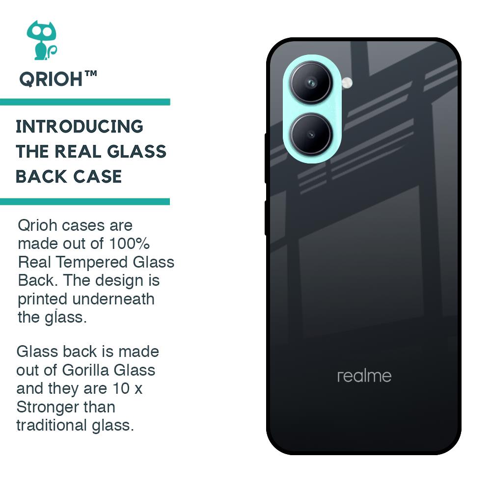 Stone Grey Glass Case For Realme C33