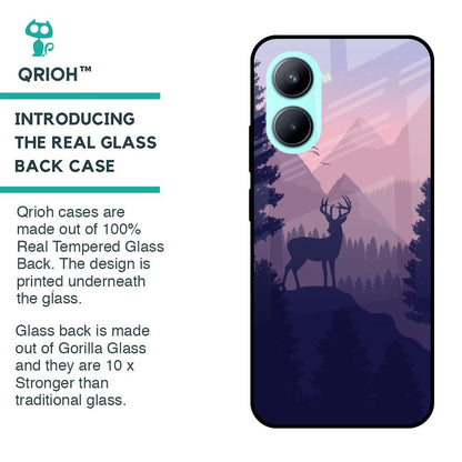 Deer In Night Glass Case For Realme C33