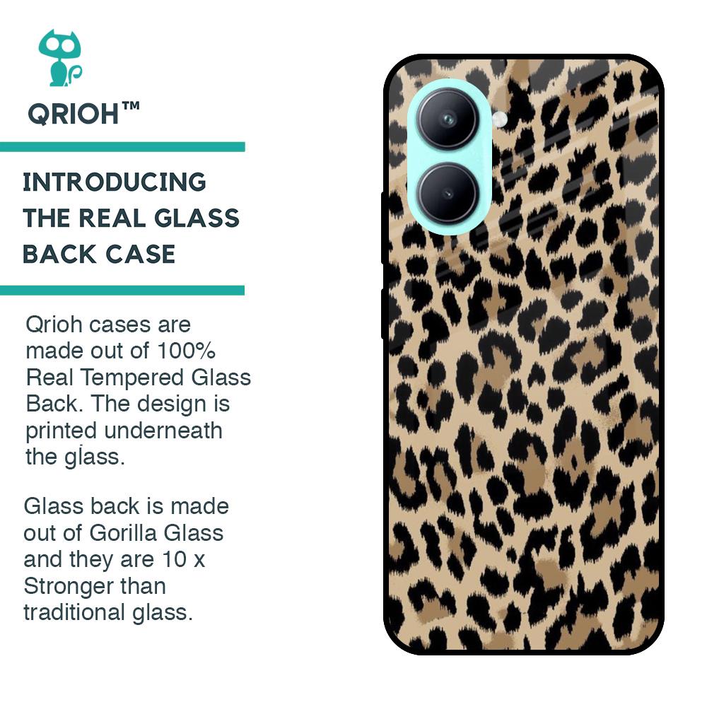 Leopard Seamless Glass Case For Realme C33