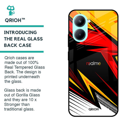 Race Jersey Pattern Glass Case For Realme C33
