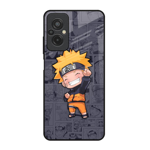 Orange Chubby Redmi 11 Prime Glass Back Cover Online