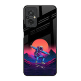 Retro Astronaut Redmi 11 Prime Glass Back Cover Online