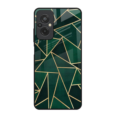 Abstract Green Redmi 11 Prime Glass Back Cover Online