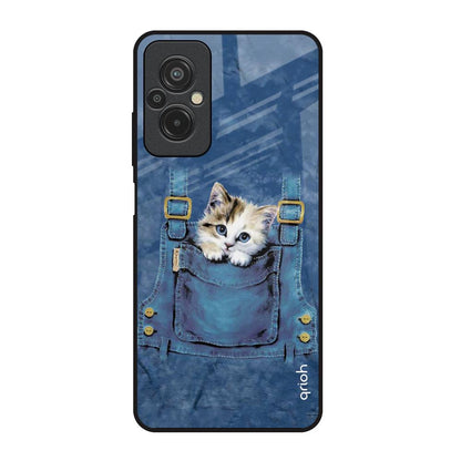 Kitty In Pocket Redmi 11 Prime Glass Back Cover Online