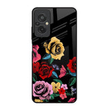 Floral Decorative Redmi 11 Prime Glass Back Cover Online