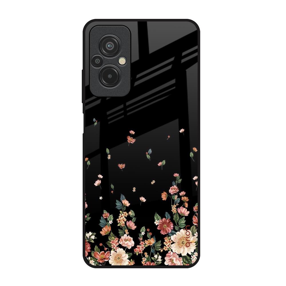 Floating Floral Print Redmi 11 Prime Glass Back Cover Online