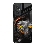 Aggressive Lion Redmi 11 Prime Glass Back Cover Online