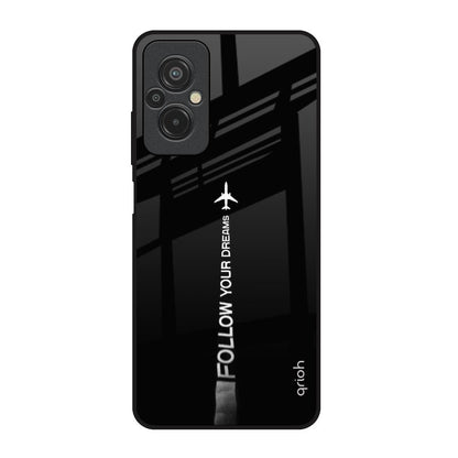 Follow Your Dreams Redmi 11 Prime Glass Back Cover Online