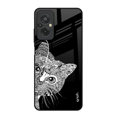 Kitten Mandala Redmi 11 Prime Glass Back Cover Online