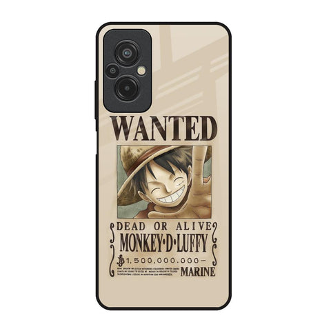Luffy Wanted Redmi 11 Prime Glass Back Cover Online