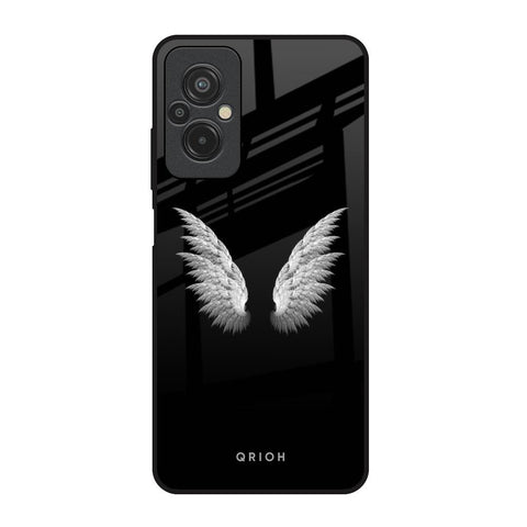 White Angel Wings Redmi 11 Prime Glass Back Cover Online